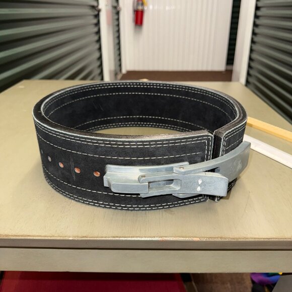 Draft photo 	 Forever Lever Power Lifting Belt 10MM Medium 30-36 Brown Leather M - Picture 1 of 4